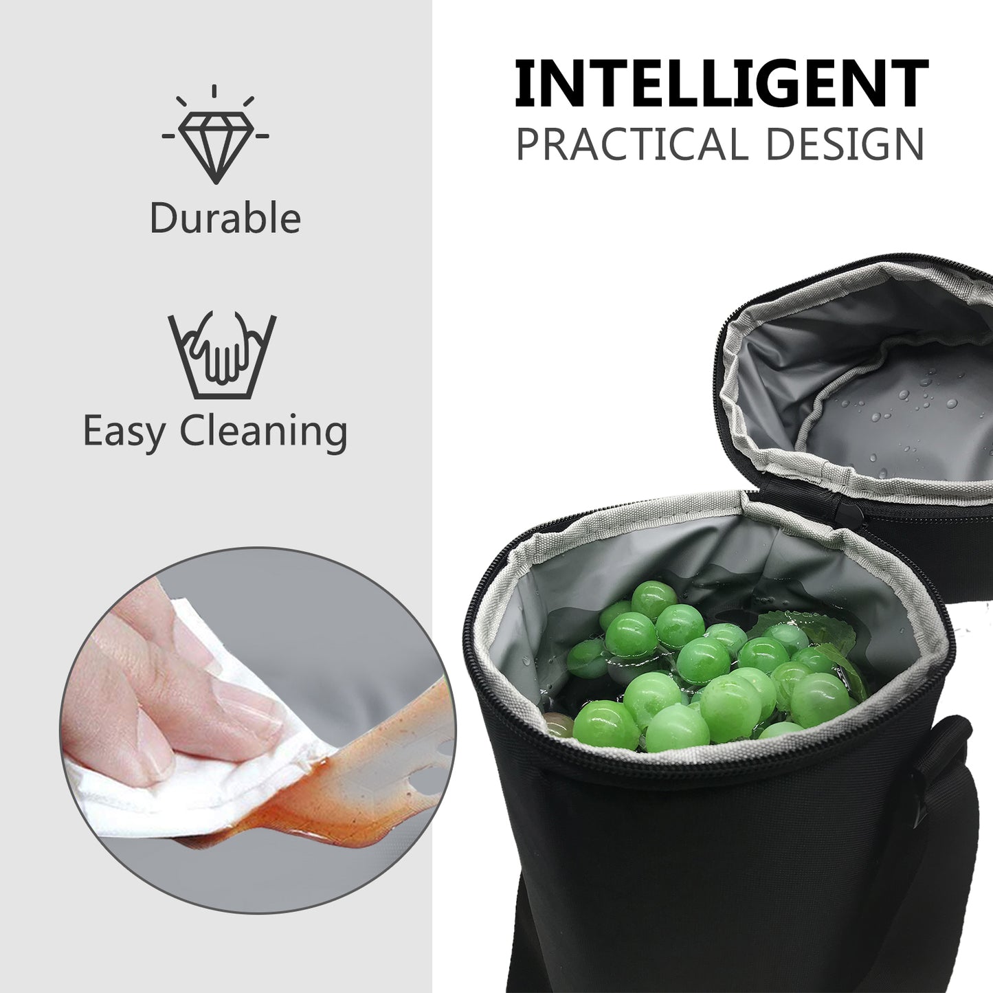Aosbos Insulated Wine Bag Portable Cooler Tote with Shoulder Strap for Travel & Picnics - Aosbos Direct