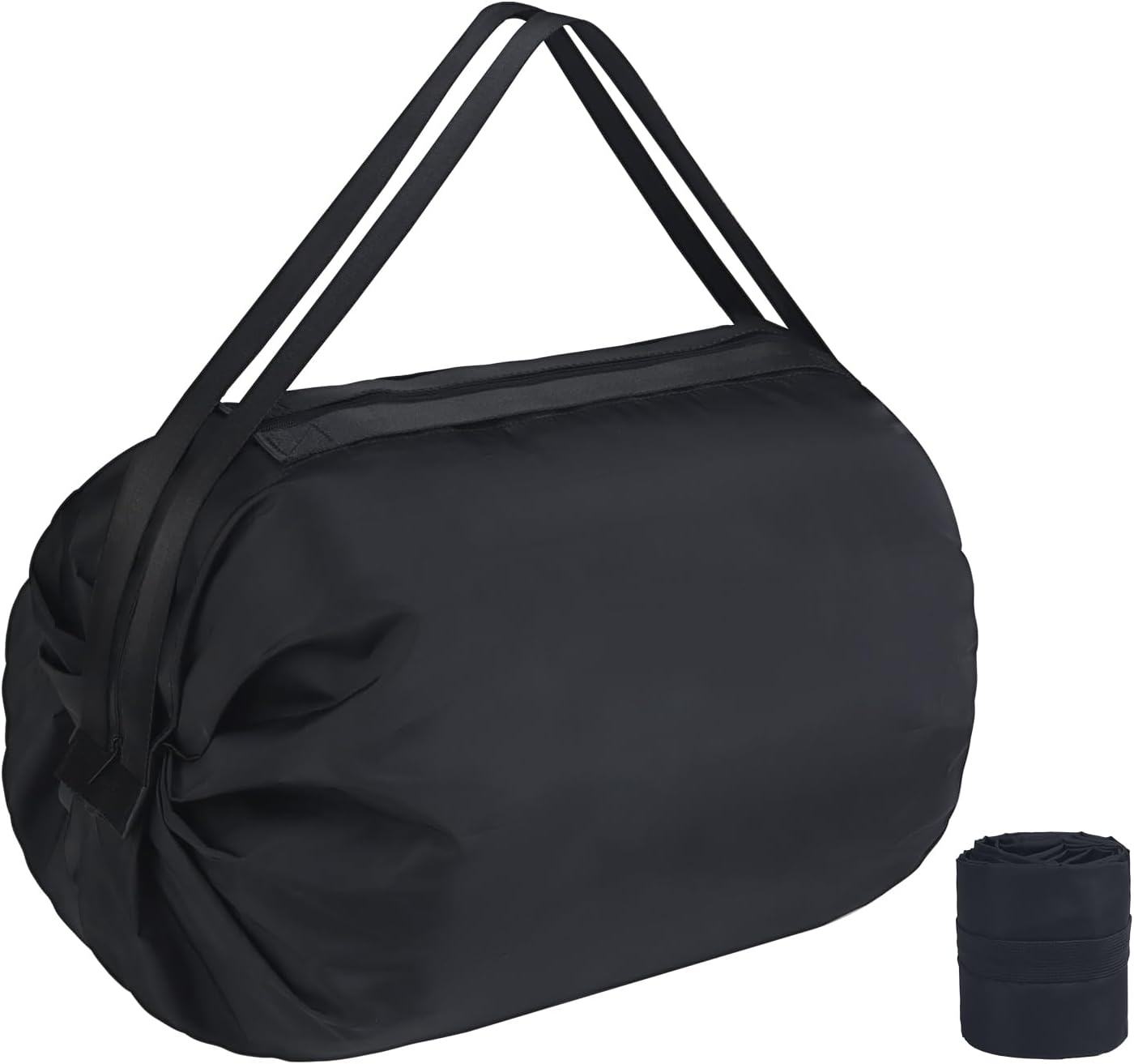 Aosbos Foldable Duffle Bag - Waterproof, Reusable Travel & Gym Backpack, Weekend Tote, Black Star - Aosbos Direct
