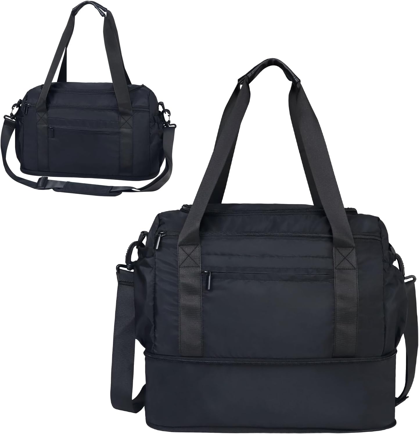 Aosbos Travel Duffle Bag - Expandable Weekender Bag for Airplanes, Carry On, Overnight, and Personal Item Travel - Aosbos Direct