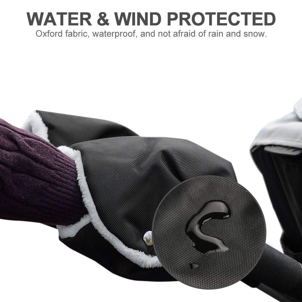 Aosbos Winter Stroller Hand Muff - Extra Thick Pushchair Gloves, Anti-Freeze & Windproof for Parents - Aosbos Direct