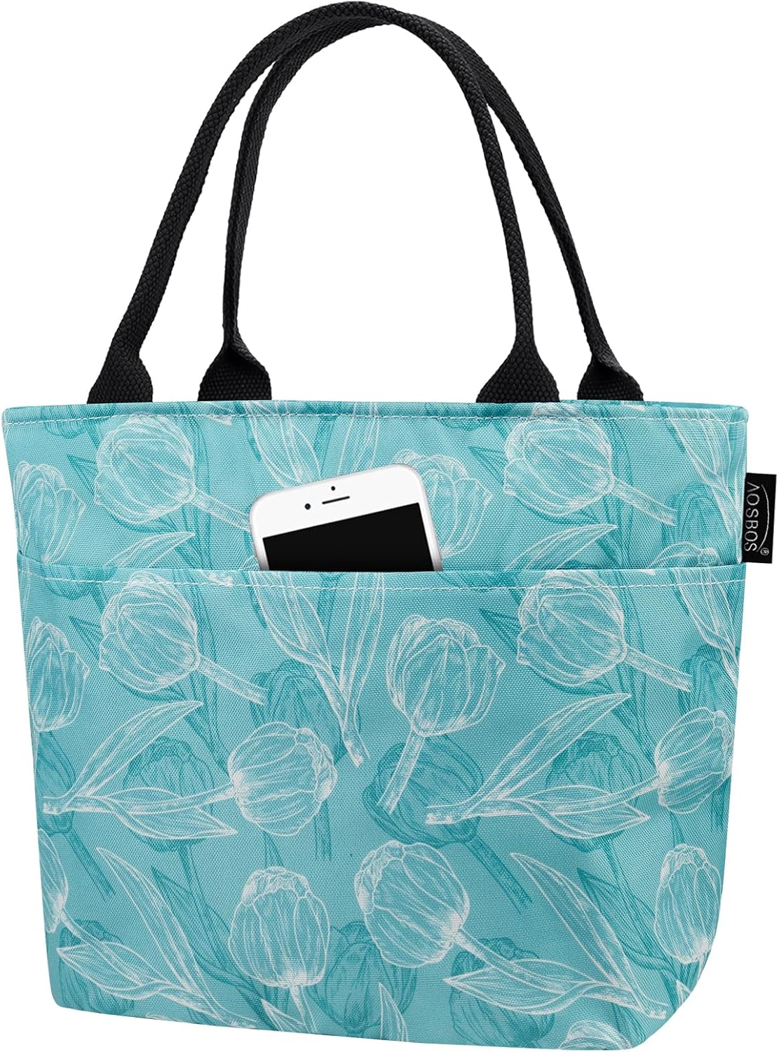 Aosbos Lunch Bag Women Insulated Lunch Bags for Adult Lunch Box for Women Meal Prep Lunch Box Cooler Lunch Tote Bag Picnic Bag Lunchbox loncheras para mujer bonitas modernas - Aosbos Direct
