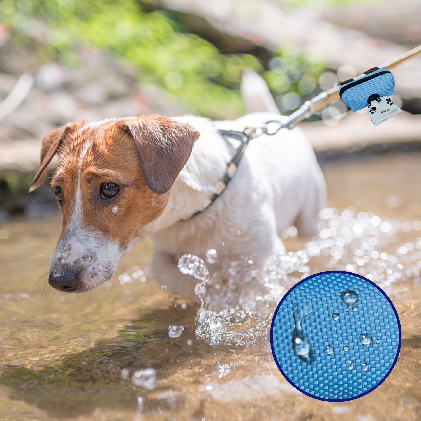Aosbos Dog Poop Bag Holder for Leash, Lightweight Dog Poop Bag Dispenser with Velcro, Dog Walk Accessory Fits Any Dog Leash - Aosbos Direct