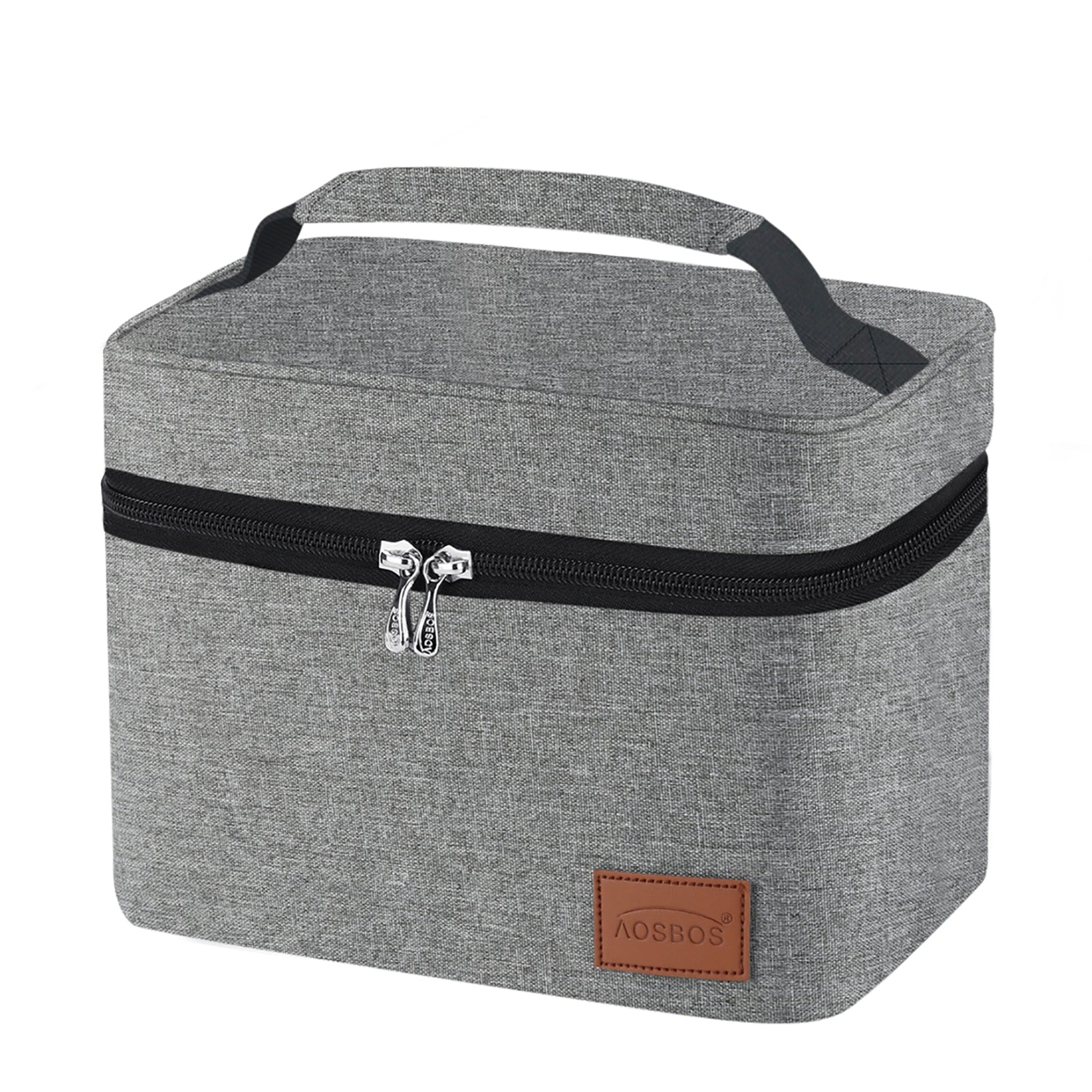 Aosbos Insulated Lunch Box Bag for Men & Women, 7.5L Thermal Cooler for Meal Prep, Bento Box, Work & Picnic, Black - Aosbos Direct