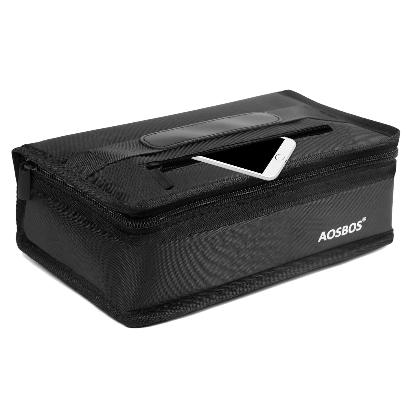 Aosbos Insulated Lunch Bag - Compact Thermal Mini Cooler for Men, Women, and Kids - Reusable Snack & Sandwich Storage - Black - Aosbos Direct