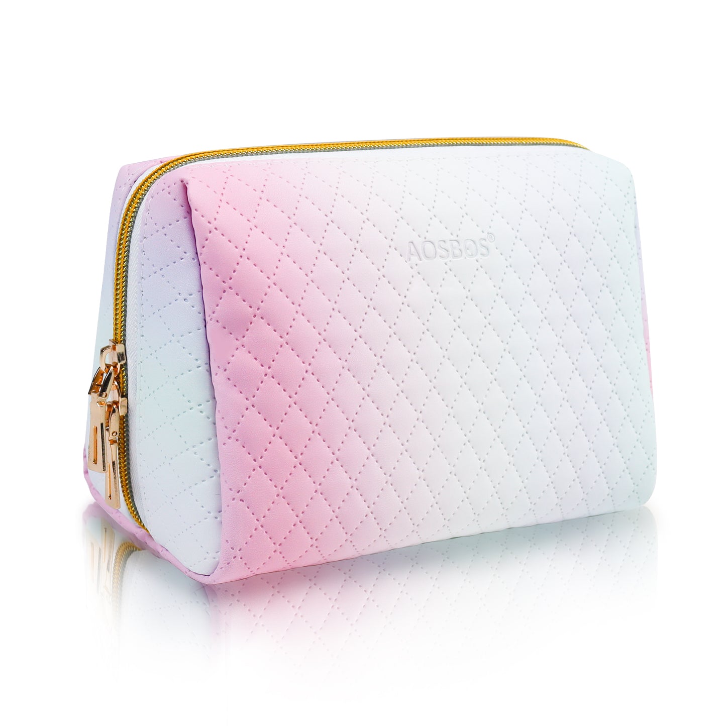 Aosbos Travel Makeup Bag - Zipper Cosmetic Pouch for Women & Girls, Essential Organizer - Aosbos Direct