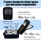 Aosbos 2-Layer Travel Shoe Bags with Trolley Sleeve - Portable Honeycomb Black Shoe Storage Pouch - Aosbos Direct
