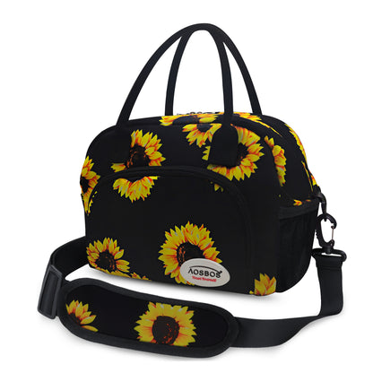 AOSBOS Insulated Lunch Bag - Compact and Stylish Travel Lunch Box with Adjustable Strap - Aosbos Direct