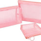 Aosbos 3-Piece Mesh Makeup Bag Set - Portable Cosmetic Pouch Organizer for Travel, Home & Office (3 Sizes) - Aosbos Direct