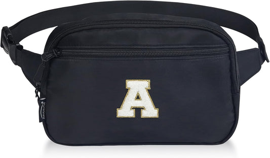 Aosbos Fanny Pack for Women Crossbody Bag | Adjustable Waist Pack with Multiple Compartments, Waterproof Travel Sling Bag for Running, Cycling, Dog Walking (Black, Gift Idea) - Aosbos Direct