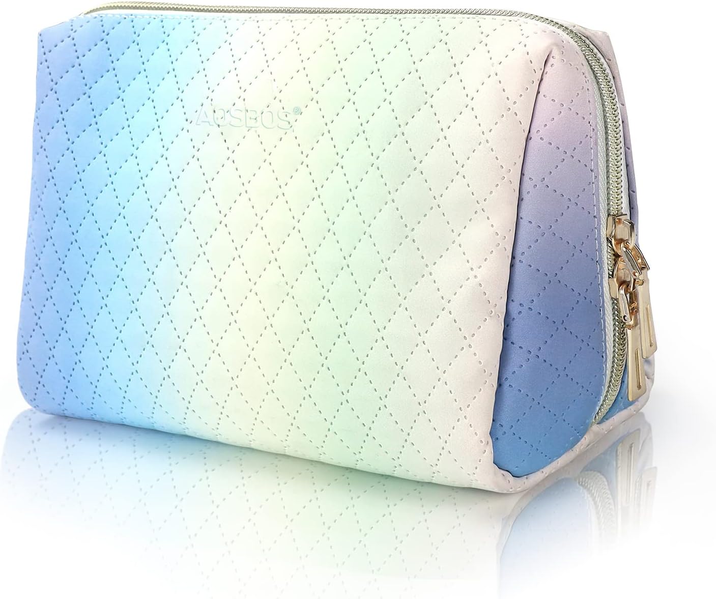 Aosbos Travel Makeup Bag - Zipper Cosmetic Pouch for Women & Girls, Essential Organizer - Aosbos Direct