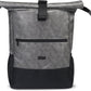 Aosbos Laptop Backpack, Expandable Commuter Backpack for Work, Travel & Casual Daypack, Rolltop Leather Backpack