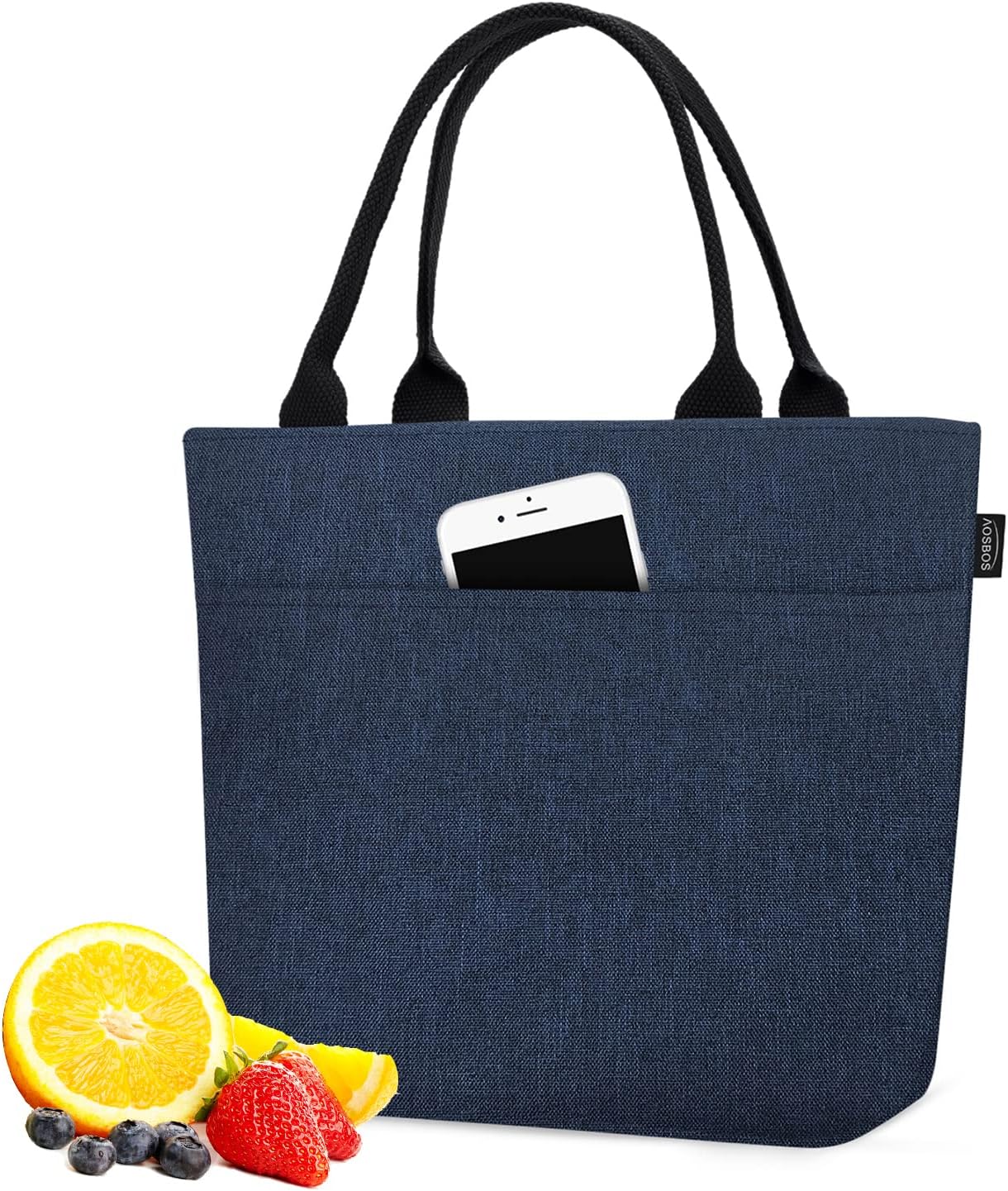 Aosbos Insulated Lunch Bag Cooler Tote - Reusable Food Organizer for Adults