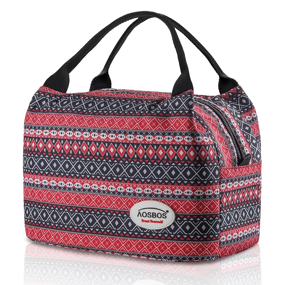 AOSBOS Insulated Lunch Bag for Women & Men - Tote Food Cooler Box - Aosbos Direct