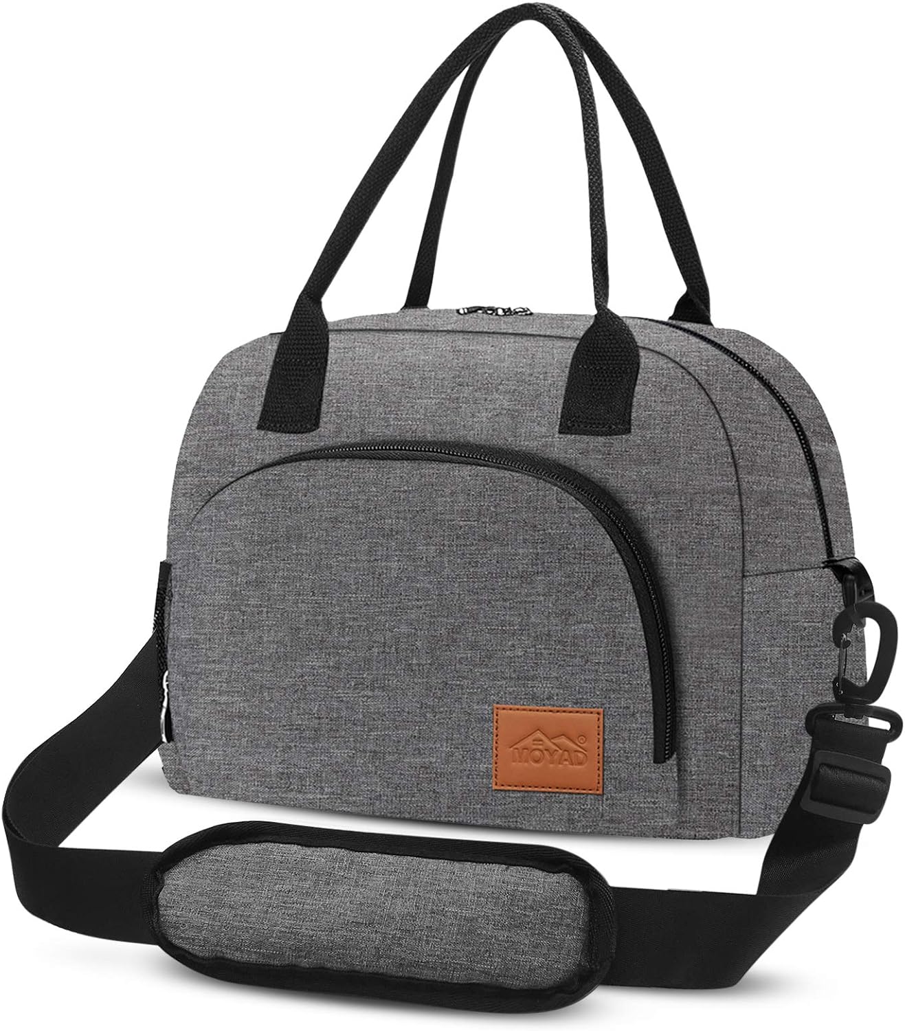 AOSBOS Insulated Lunch Bag - Compact and Stylish Travel Lunch Box with Adjustable Strap