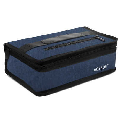 Aosbos Insulated Lunch Bag - Compact Thermal Mini Cooler for Men, Women, and Kids - Reusable Snack & Sandwich Storage - Black - Aosbos Direct