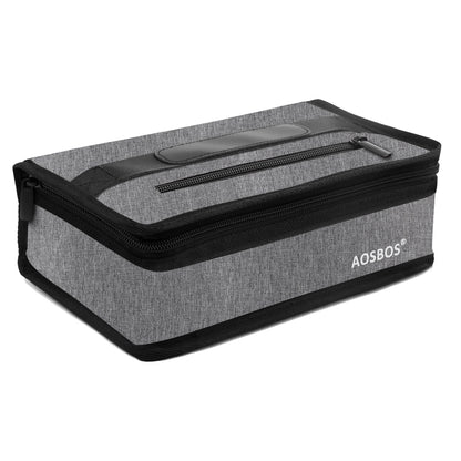 Aosbos Insulated Lunch Bag - Compact Thermal Mini Cooler for Men, Women, and Kids - Reusable Snack & Sandwich Storage - Black - Aosbos Direct